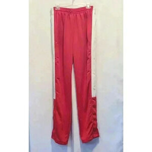 Nike Dri-Fit Size Large (T) Tear-Away Athletic Pants Red with‎ White Stripe